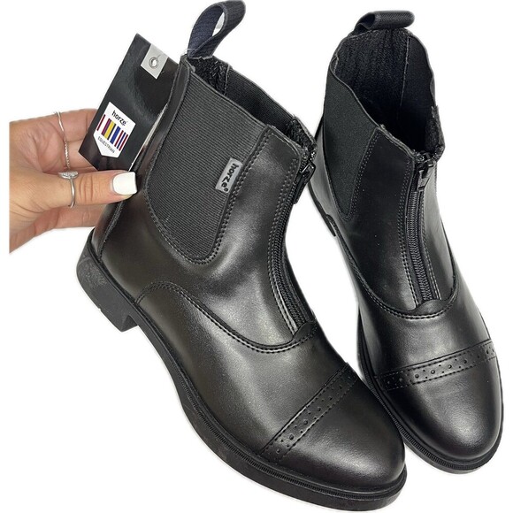 Horze Wexford Women’s Front-Zip Jodhpur Boots - Picture 1 of 7